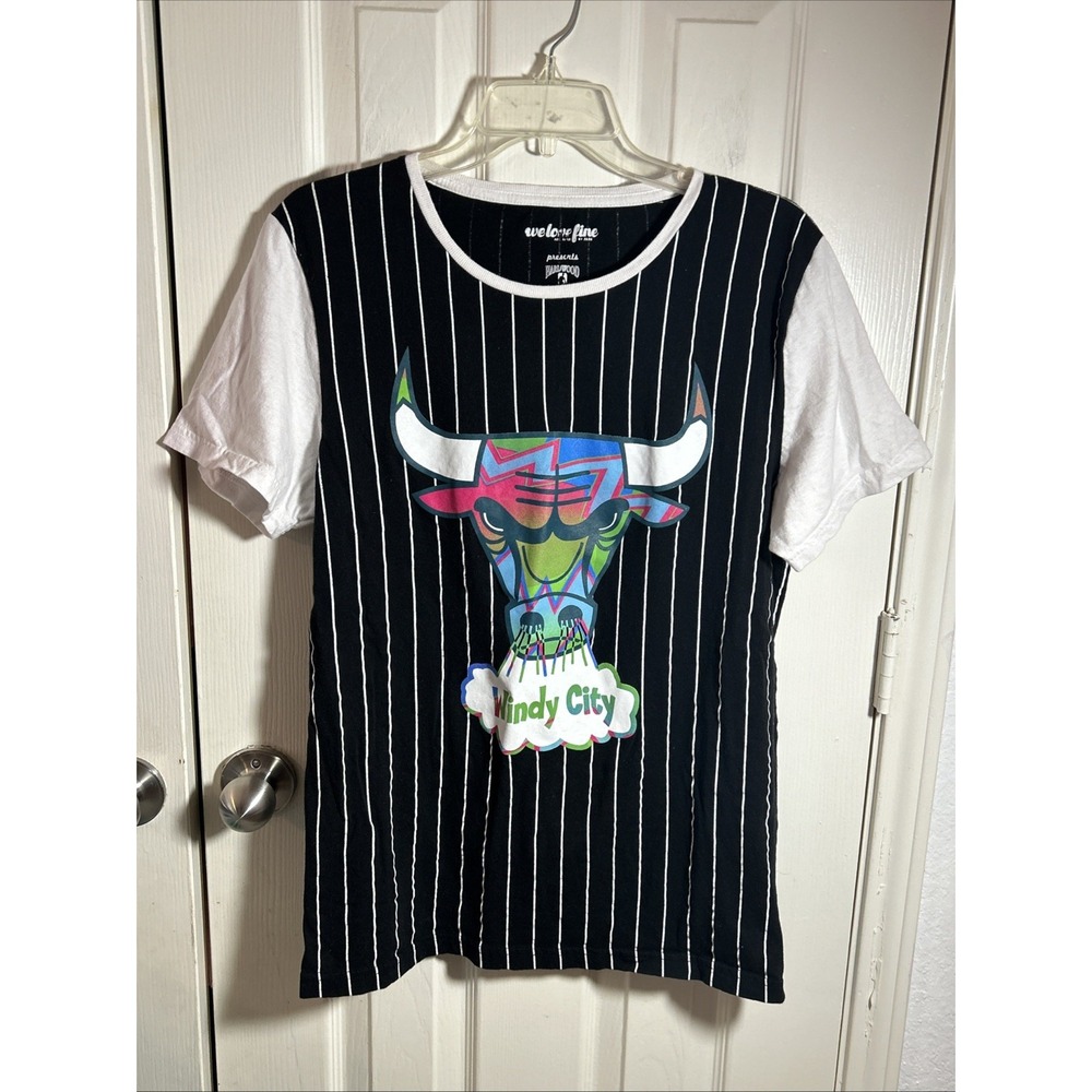 Chicago Bulls T Shirt Mens Large NBA Basketball Hardwood Classics Windy City Y2K